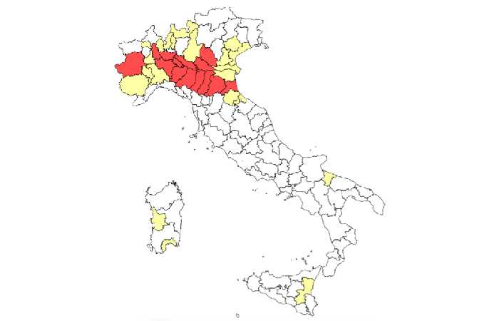 Aumentano i casi di West Nile Virus (WNV) in Italia