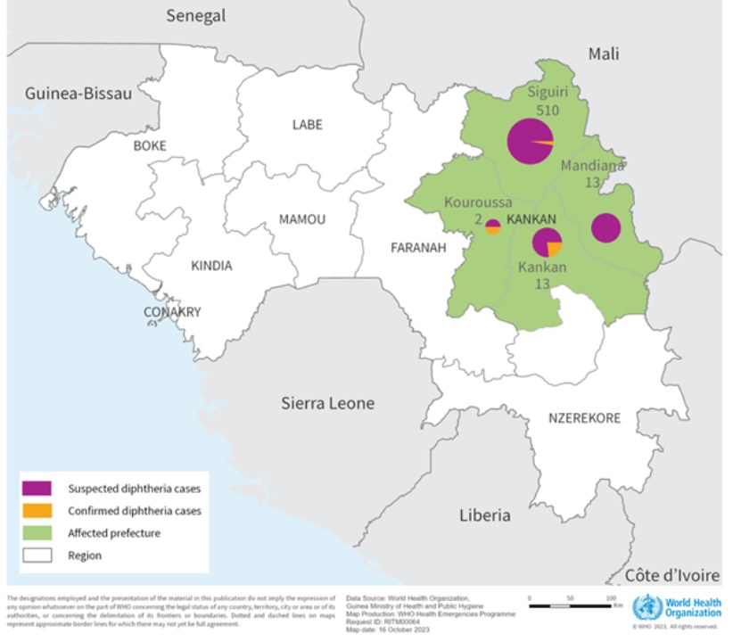 Epidemia di difterite in Guinea