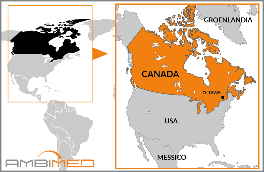 Cartina geografica della Canada