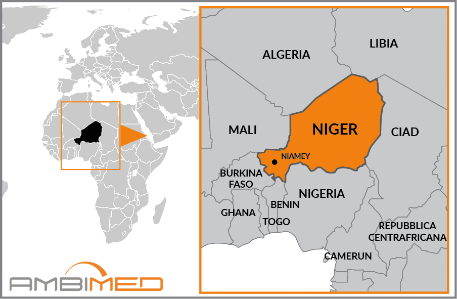 Cartina geografica della Niger