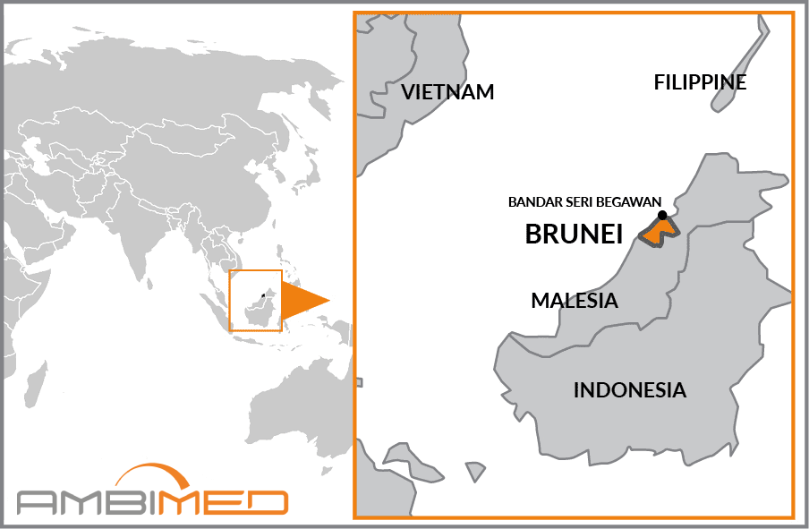 Cartina geografica della Brunei Darussalam