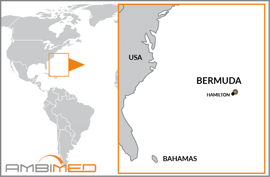 Cartina geografica della Bermuda