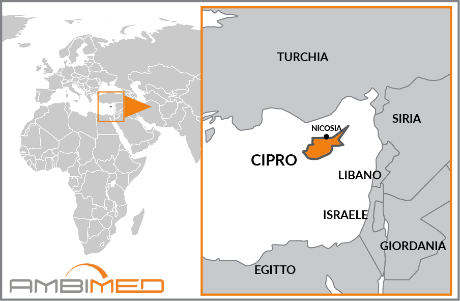 Cartina geografica della Cyprus