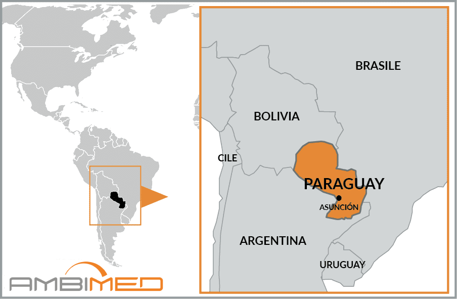 Cartina geografica della Paraguay