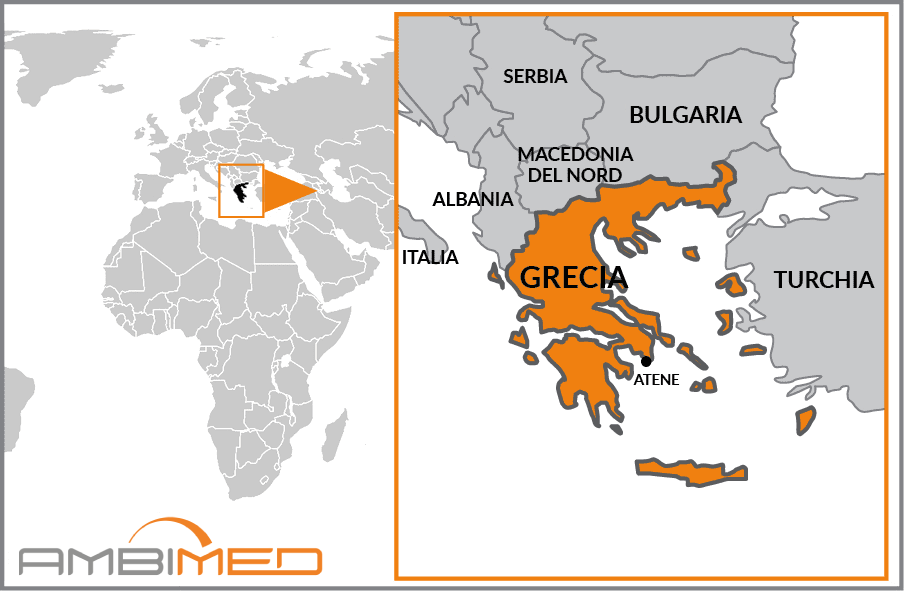 Cartina geografica della Greece