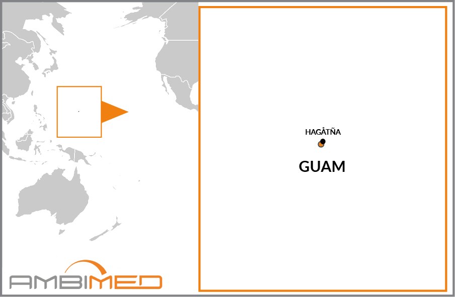Cartina geografica della Guam