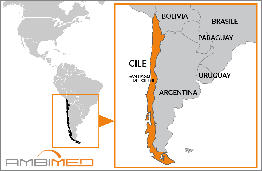 Cartina geografica della Cile