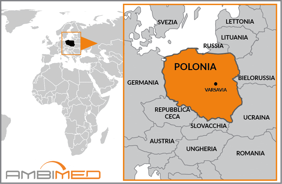 Cartina geografica della Polonia