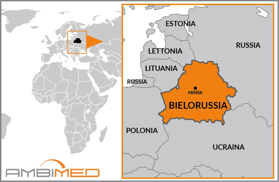 Cartina geografica della Belarus