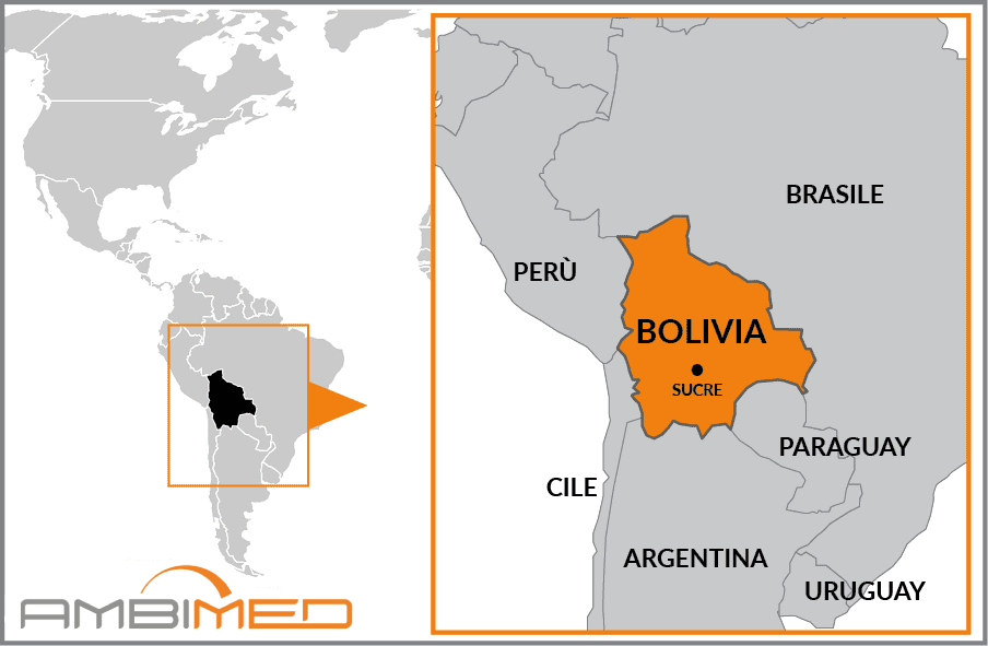 Cartina geografica della Bolivia