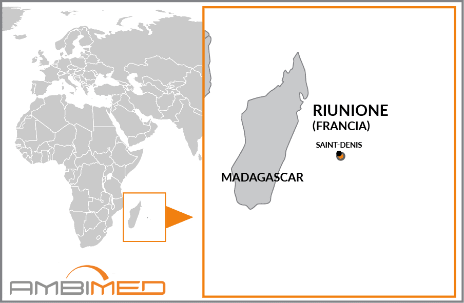 Cartina geografica della Réunion