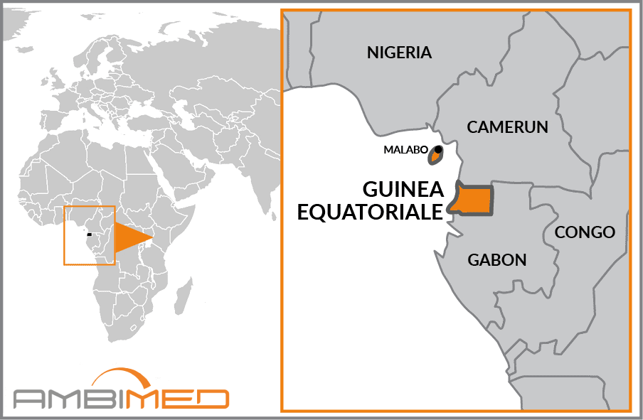 Cartina geografica della Guinea Equatoriale