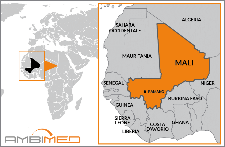 Cartina geografica della Mali