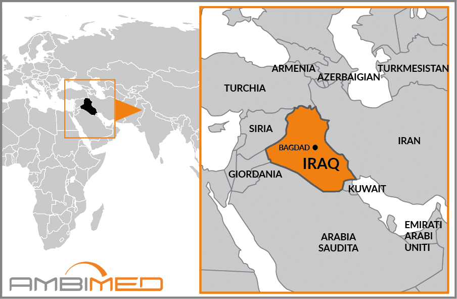 Cartina geografica della Iraq