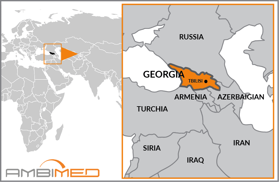 Cartina geografica della Georgia