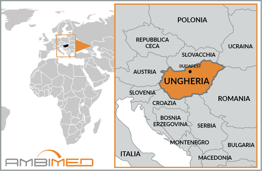 Cartina geografica della Ungheria