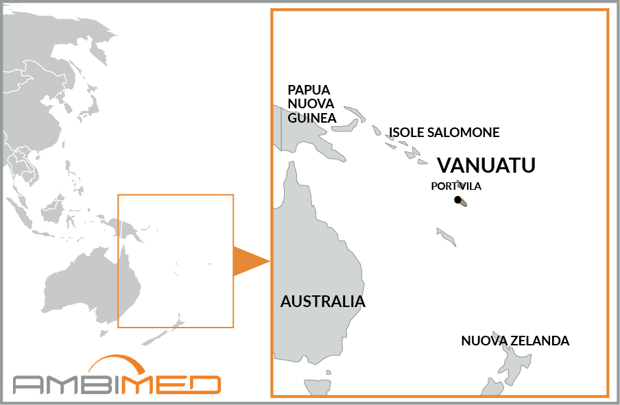 Cartina geografica della Vanuatu