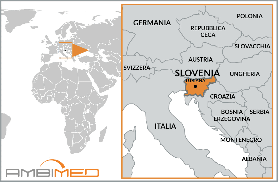 Cartina geografica della Slovenia