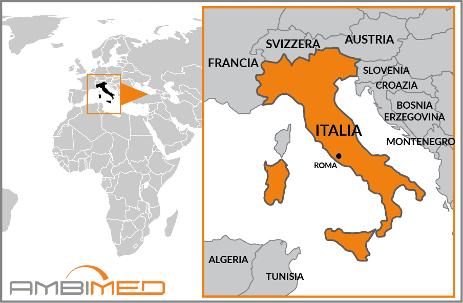 Cartina geografica della Italia