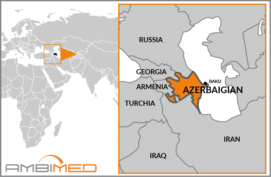 Cartina geografica della Azerbaijan