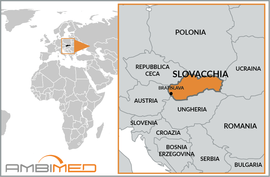 Cartina geografica della Slovakia