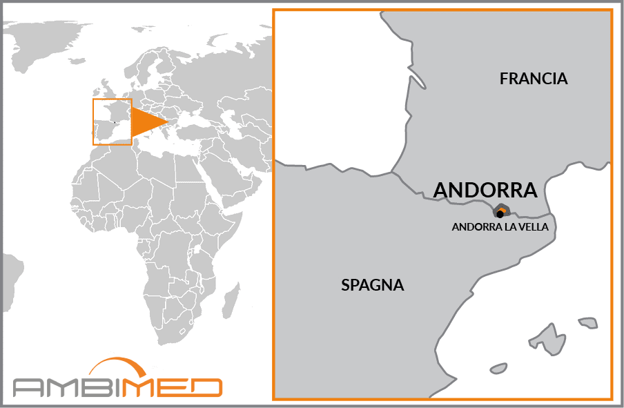 Cartina geografica della Andorra