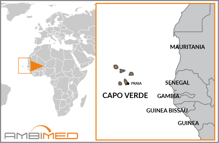 Cartina geografica della Capo Verde