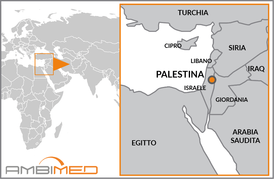 Cartina geografica della Palestina