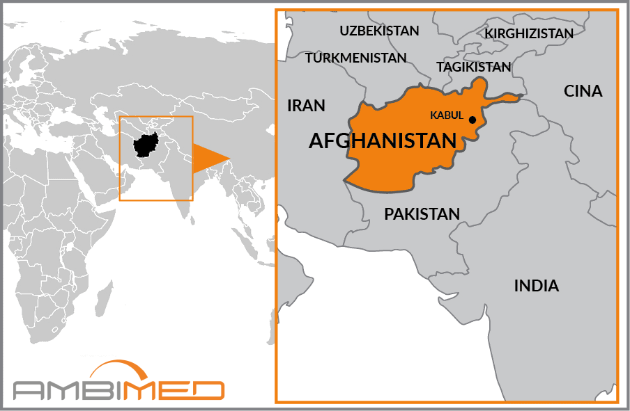 Cartina geografica della Afghanistan