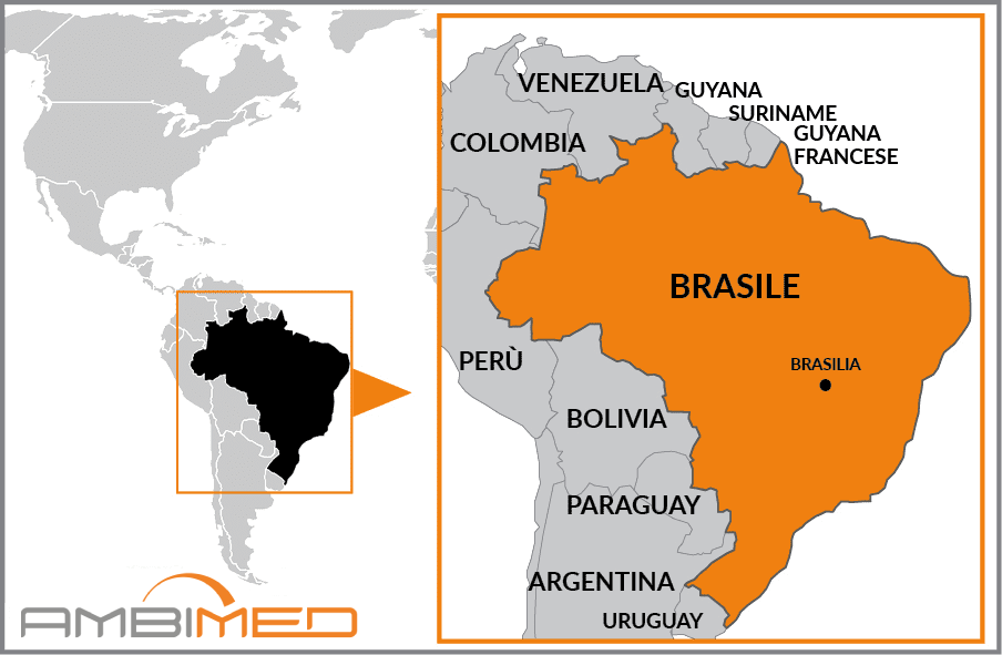 Cartina geografica della Brasile