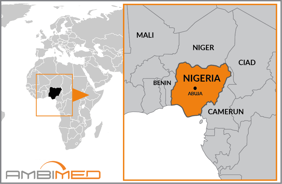 Cartina geografica della Nigeria