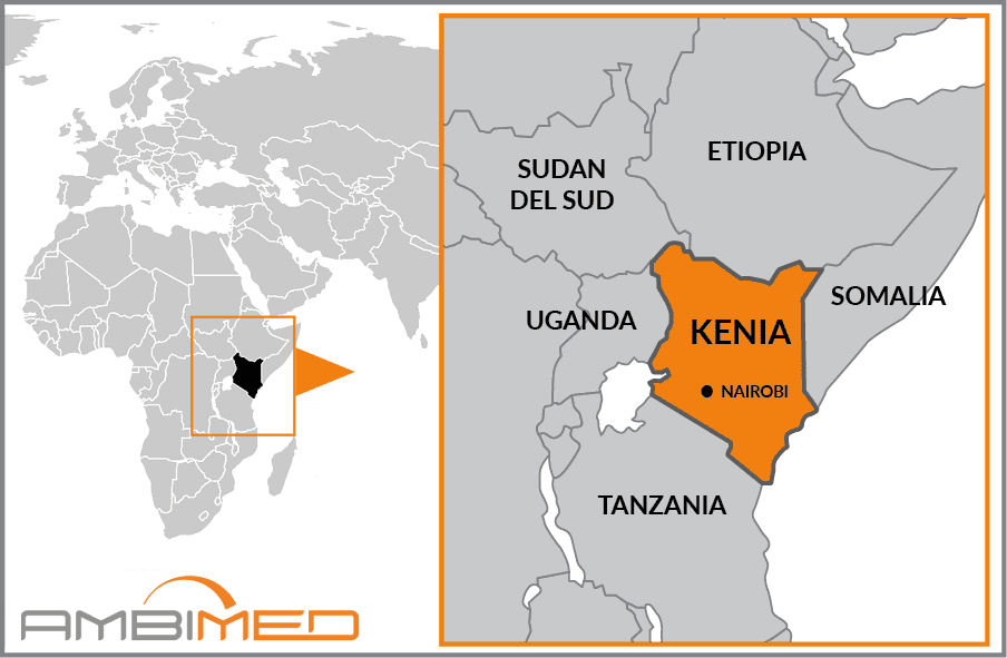 Cartina geografica della Kenya