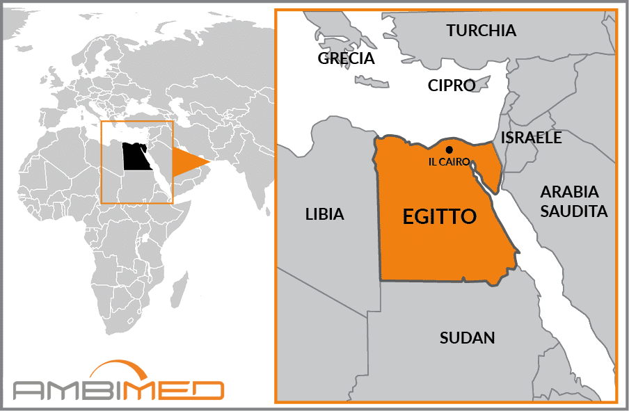 Cartina geografica della Egitto