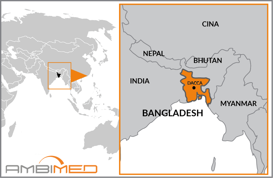 Cartina geografica della Bangladesh