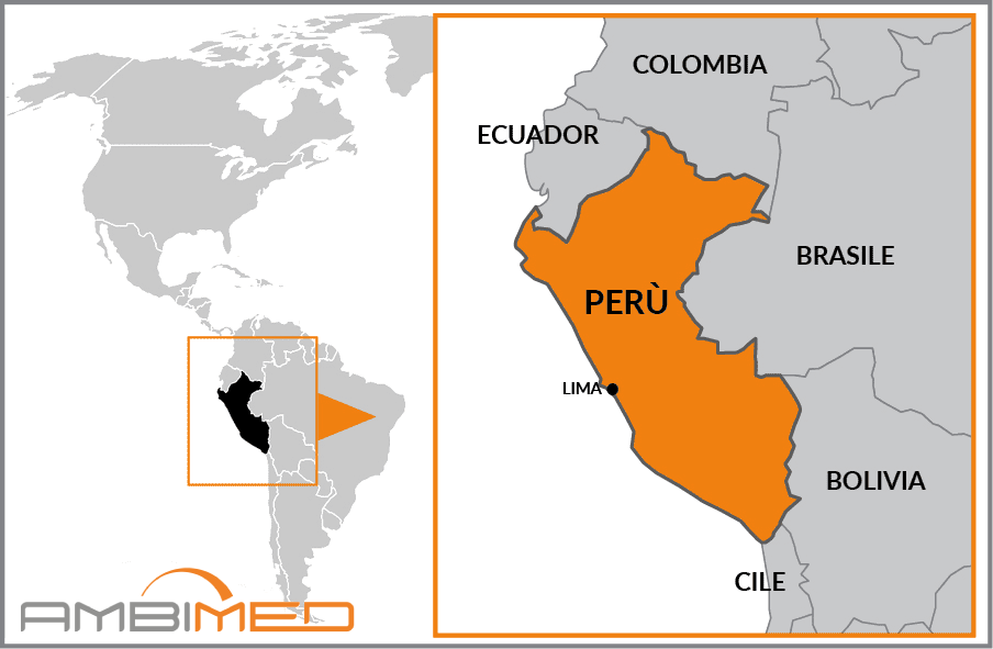 Cartina geografica della Perù