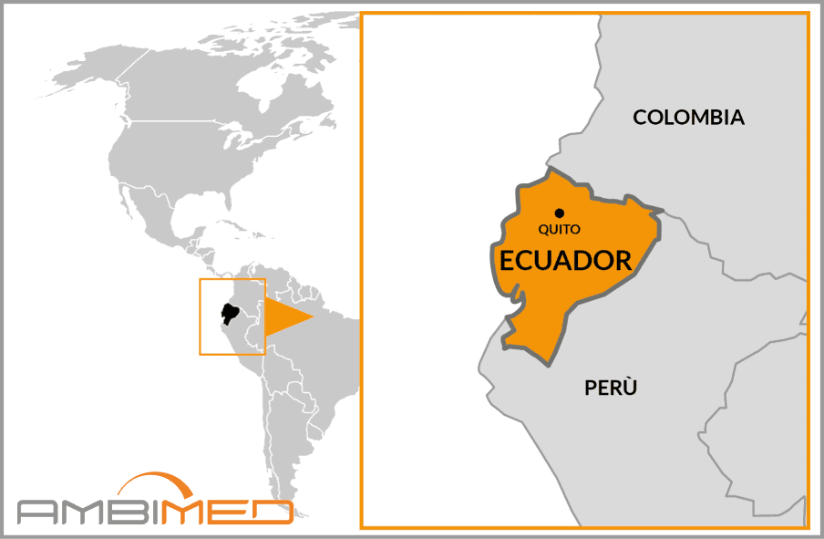 Cartina geografica della Ecuador