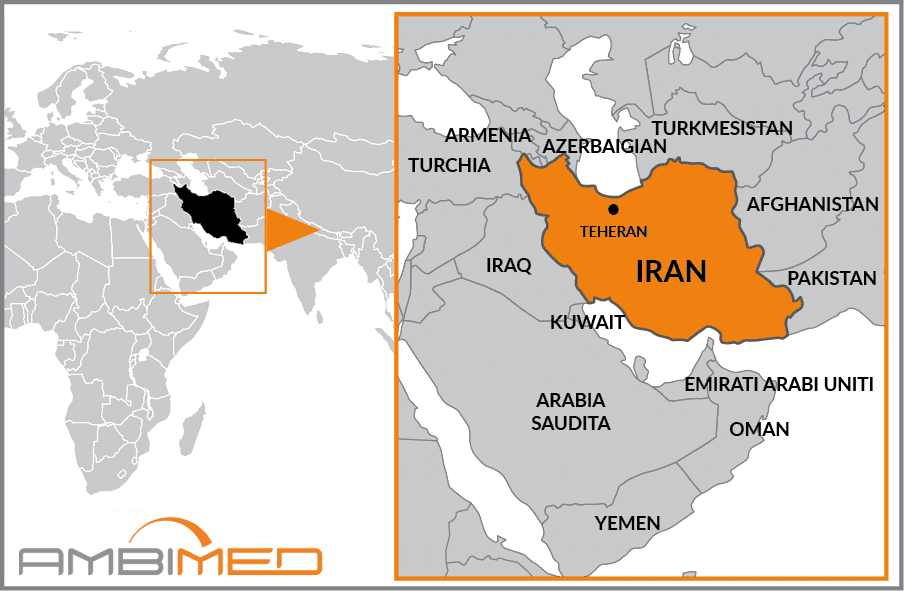 Cartina geografica della Iran