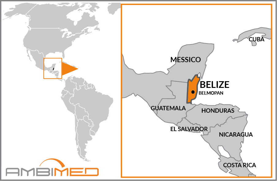 Cartina geografica della Belize