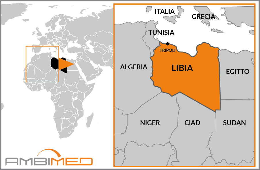 Cartina geografica della Libia