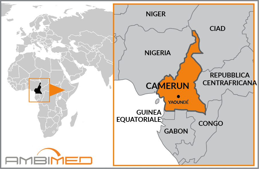 Cartina geografica della Camerun