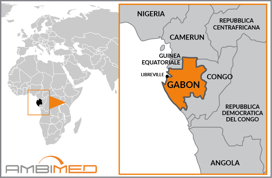 Cartina geografica della Gabon