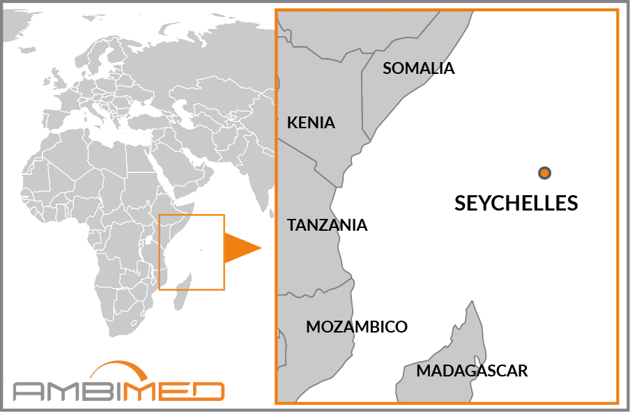 Cartina geografica della Seychelles