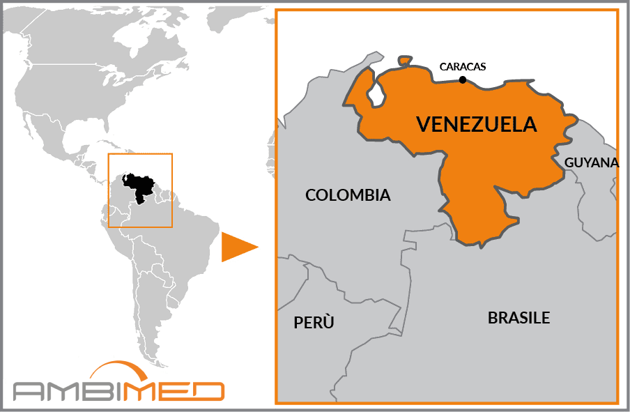 Cartina geografica della Venezuela