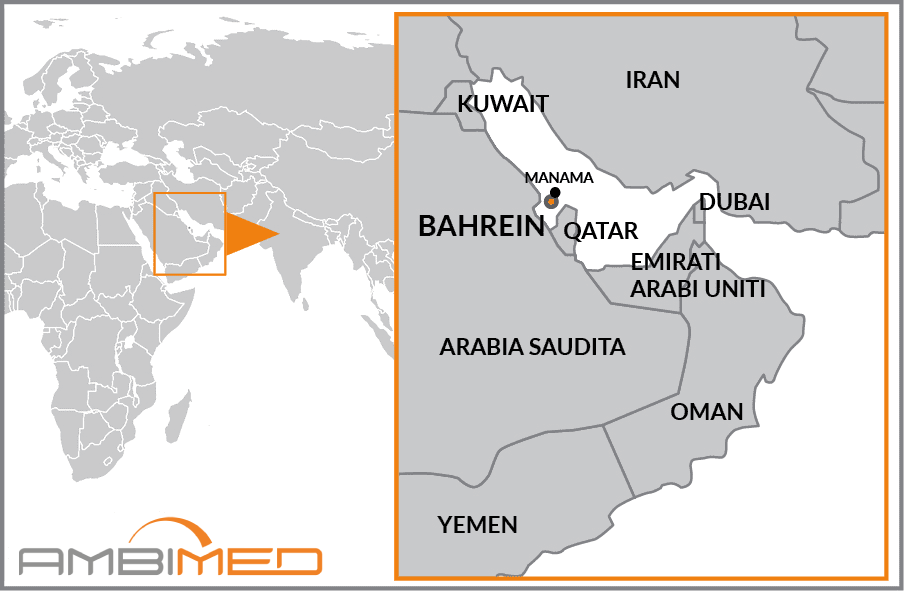 Cartina geografica della Bahrein